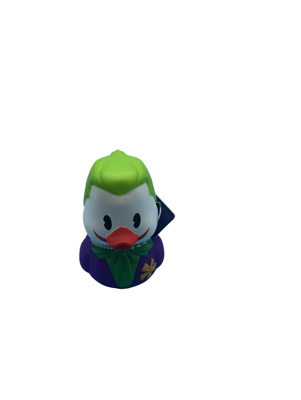 Just Play DC Batman The Joker Rubber Duck Bath Toy Figure Small Green Purple